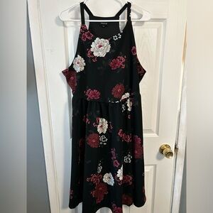 Torrid Black Floral Dress Size 1x